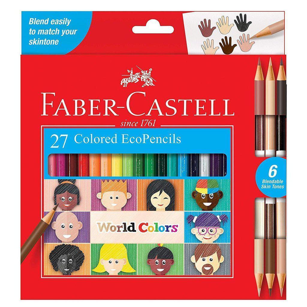 Faber-Castell 27ct World Colors Eco-Friendly Colored Pencils for Creativity