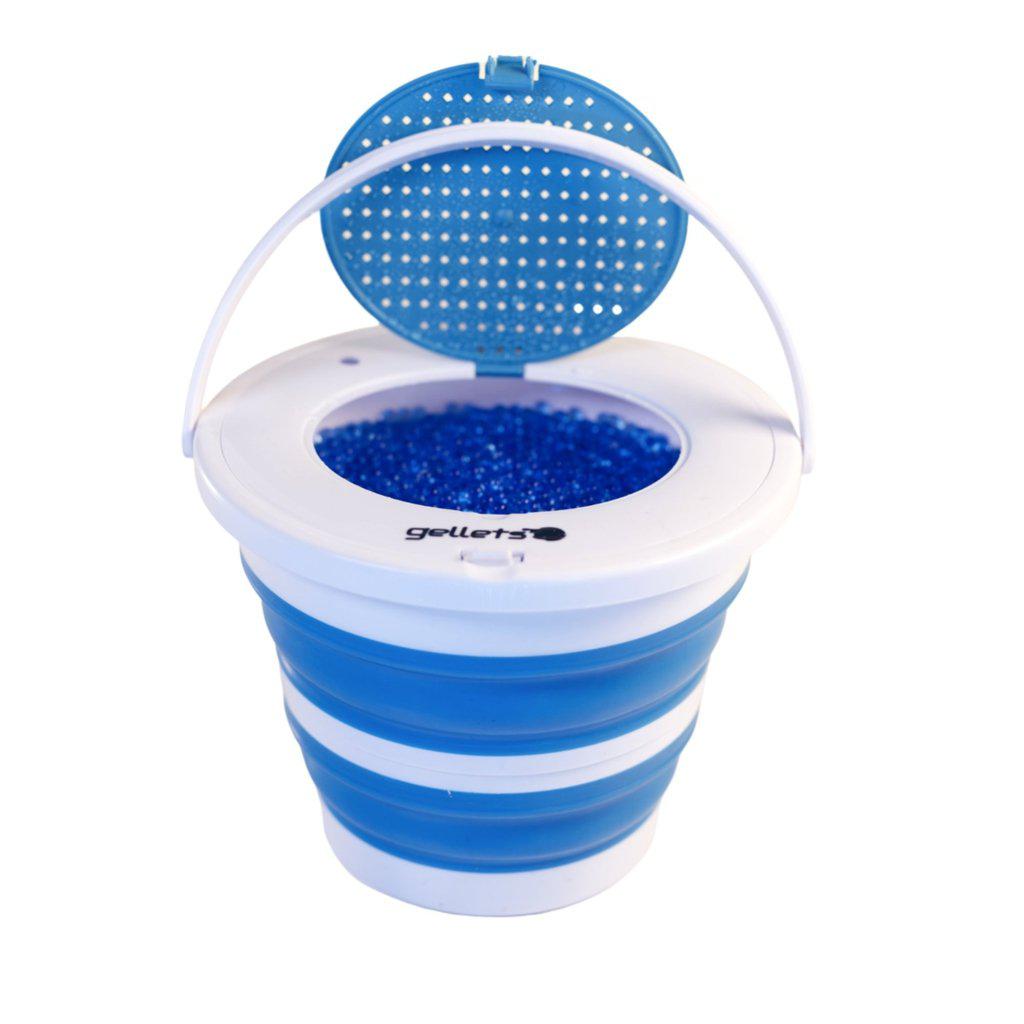 Blue Collapsible Gel Blaster Ammunition Storage Tub