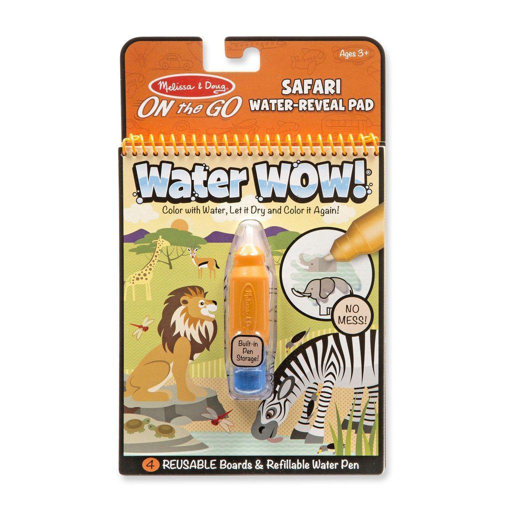 Water Wow! Safari Themed Reusable Water Reveal Coloring Pad for Kids