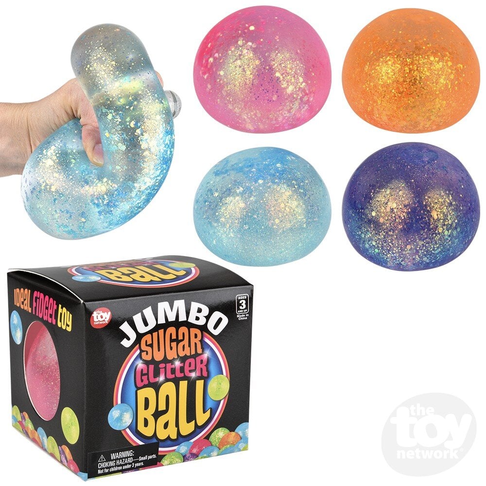 Extra-Large Squeezable Sugar Ball for Fidgeting and Stress Relief