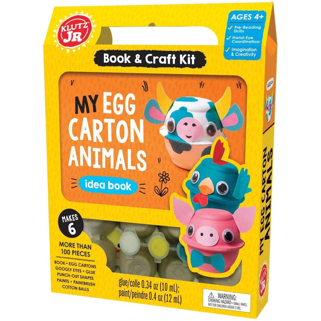 Klutz Junior - Creative Egg Carton Animal Craft Kit for Kids Aged 4 and Above