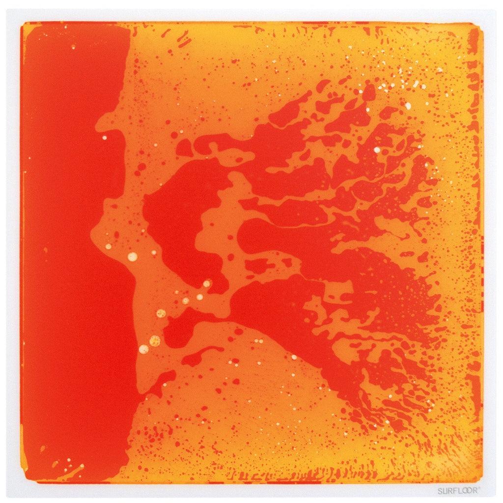 Cosmic Liquid-Designed Orange Surfloor Liquid Tile for Flooring