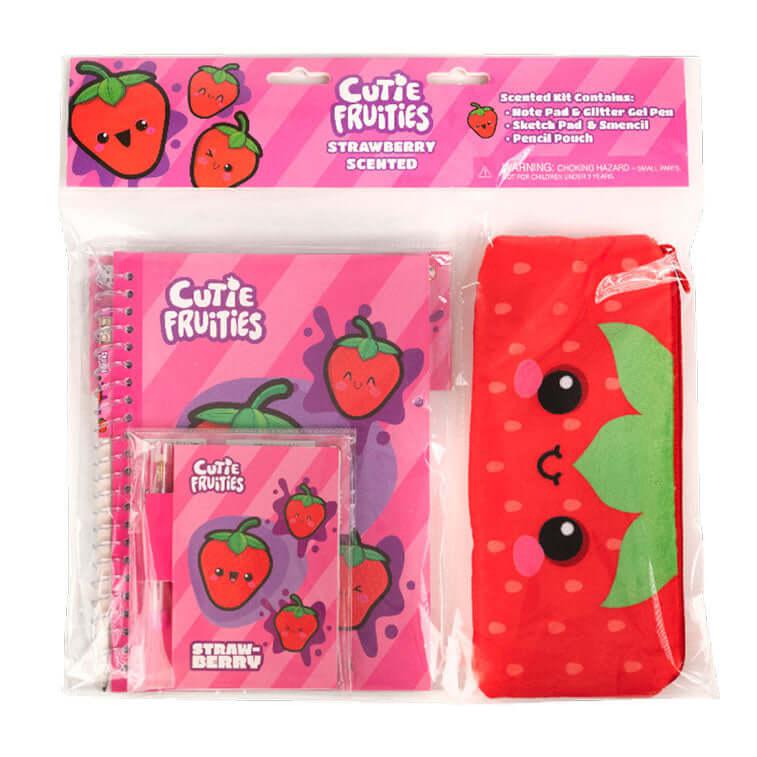 Adorable Strawberry - Scented Stationery Kit for Writing and Sketching