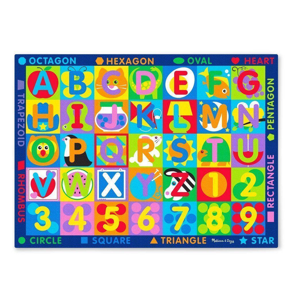 Extra - Large Educational Jumbo ABC 123 Play Rug for Kids