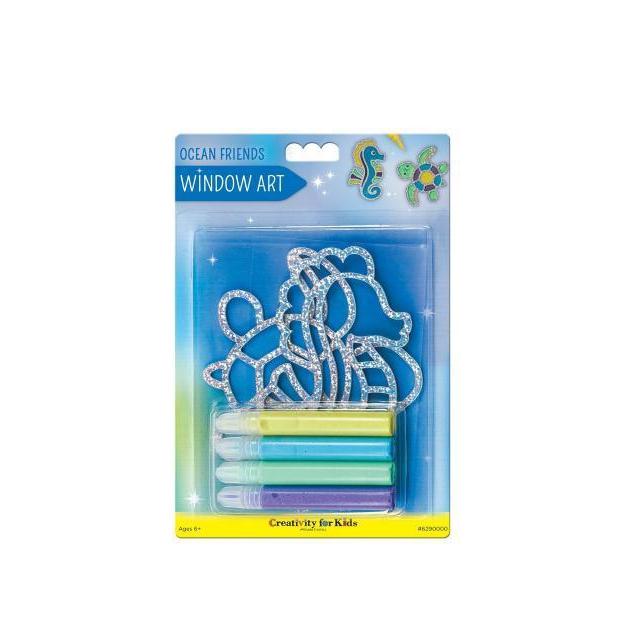 Ocean Friends Window Art Craft Set for Kids