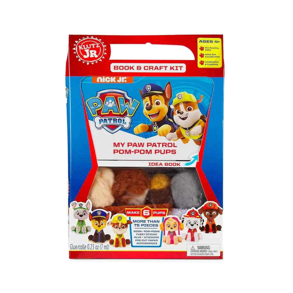 Klutz Jr Paw Patrol Pom - Pom Pups Creative Soft Construction Kit