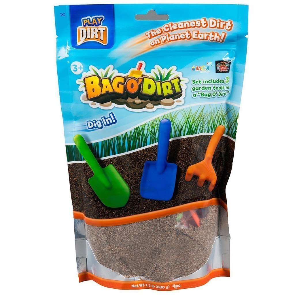 Play Dirt Bag O' Dirt - A Tactile Pretend - Play Kit for Young Gardeners