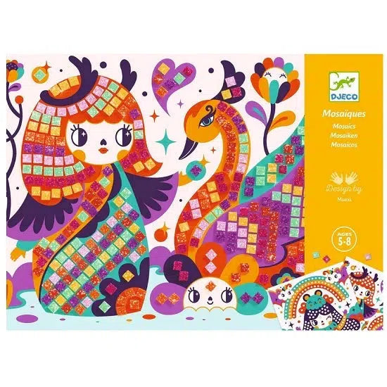 Kokeshi-themed Mosaic Craft Collage Activity Kit