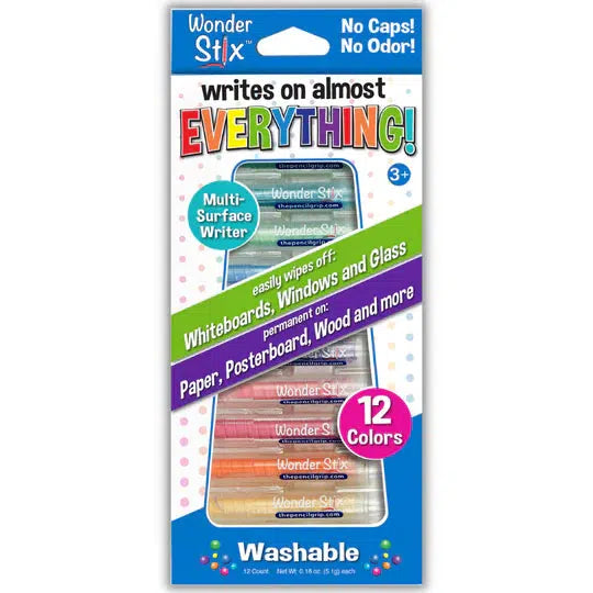 12-Pack of Vibrant Pastel Wonder Stix for Endless Creativity
