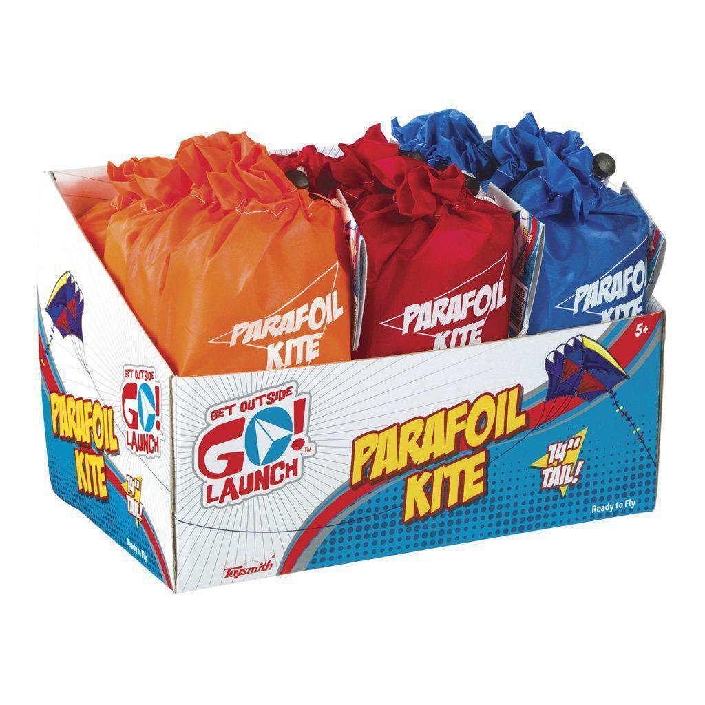 Assorted Colors Parafoil Kite with Storage Bag for Outdoor Fun