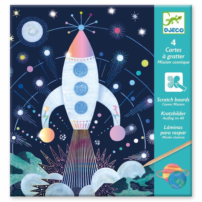 PG Cosmic Mission Scratch - off Illustration Cards for Fun