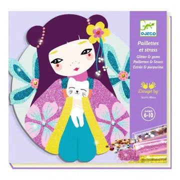 Gorgeous Girls' Glitter and Jewel Painting Boards for Creative Fun