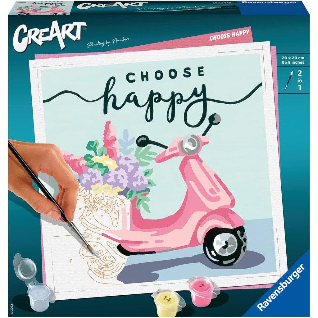 Ravensburger's CreArt Choose Happiness Painting by Numbers Set