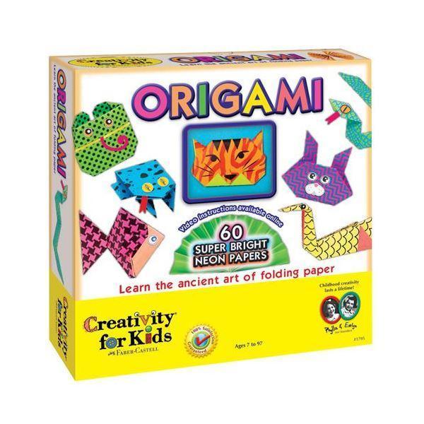 Super - Bright Neon Origami Craft Set for Ages 7+