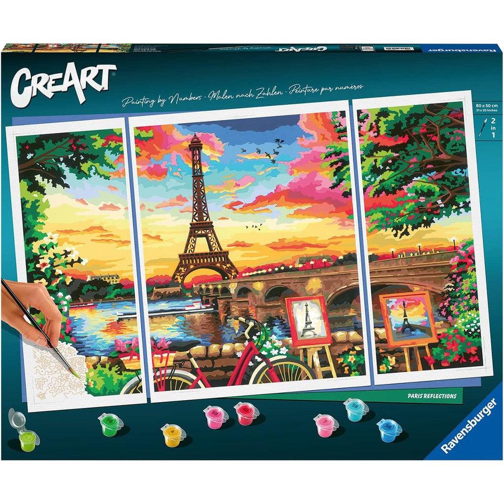 Ravensburger's CreArt Paris Reflections Painting by Numbers Kit