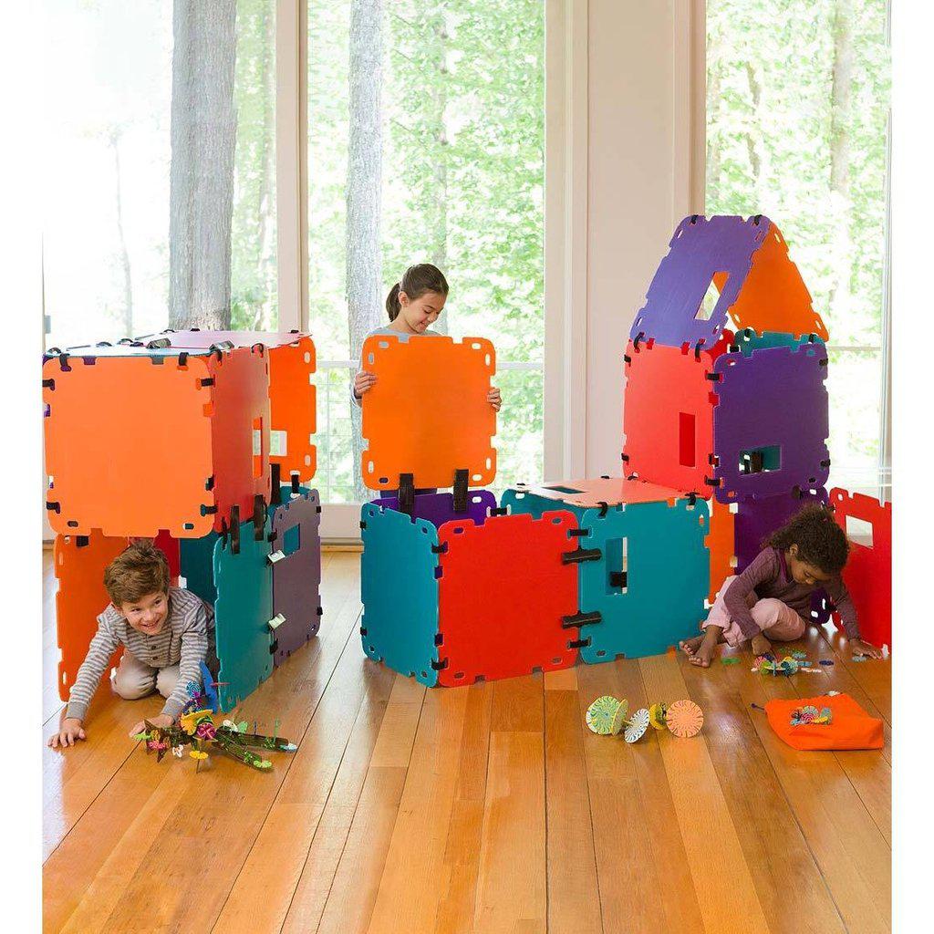 Outdoor Colorblock Fantasy Fort Building Kit for Kids Aged 4 and Above