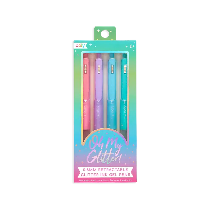 Fantastic Glitter Gel Pens Set with 4 Colors for All Ages