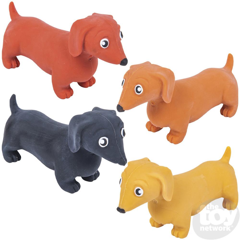 Soft and Stretchy Assorted Dachshund Toys for Ages 3+