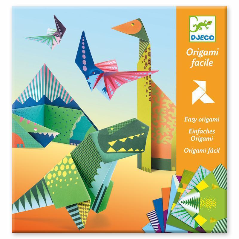Djeco Premium Origami Dinosaur Art and Craft Kit