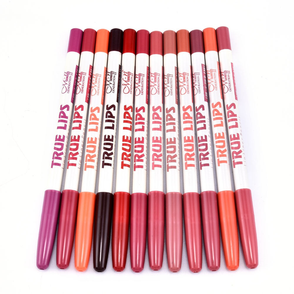 Long - Lasting Waterproof Matte Lip Pencil Set for Women's Professional Makeup