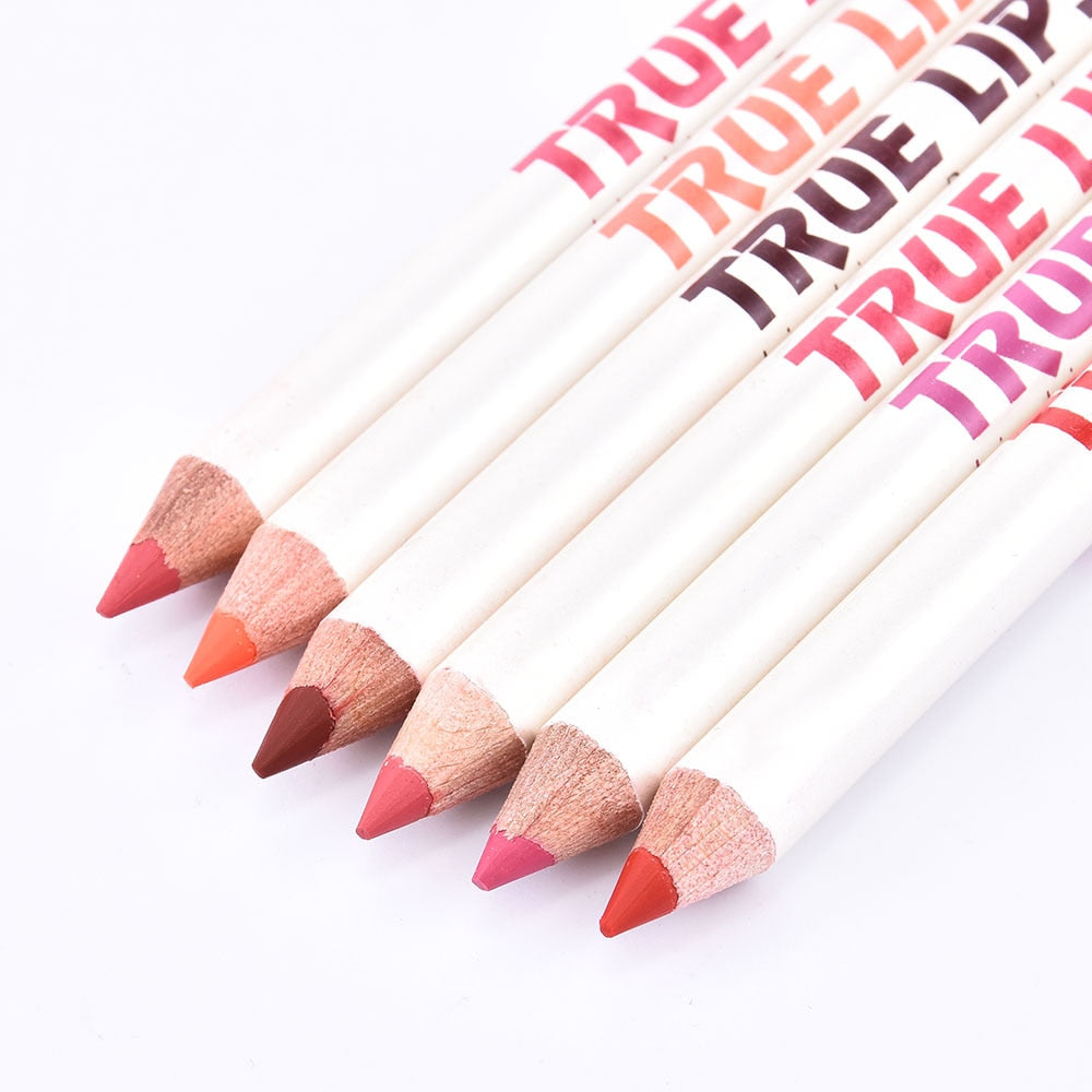Long - Lasting Waterproof Matte Lip Pencil Set for Women's Professional Makeup