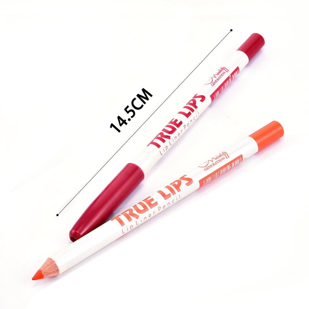 Long - Lasting Waterproof Matte Lip Pencil Set for Women's Professional Makeup