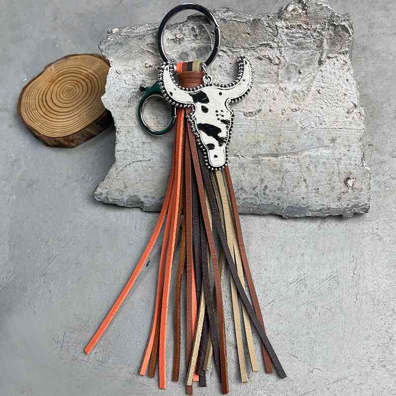 Ox - Shaped Fringe Decorative Key Chain for Keyring Collection