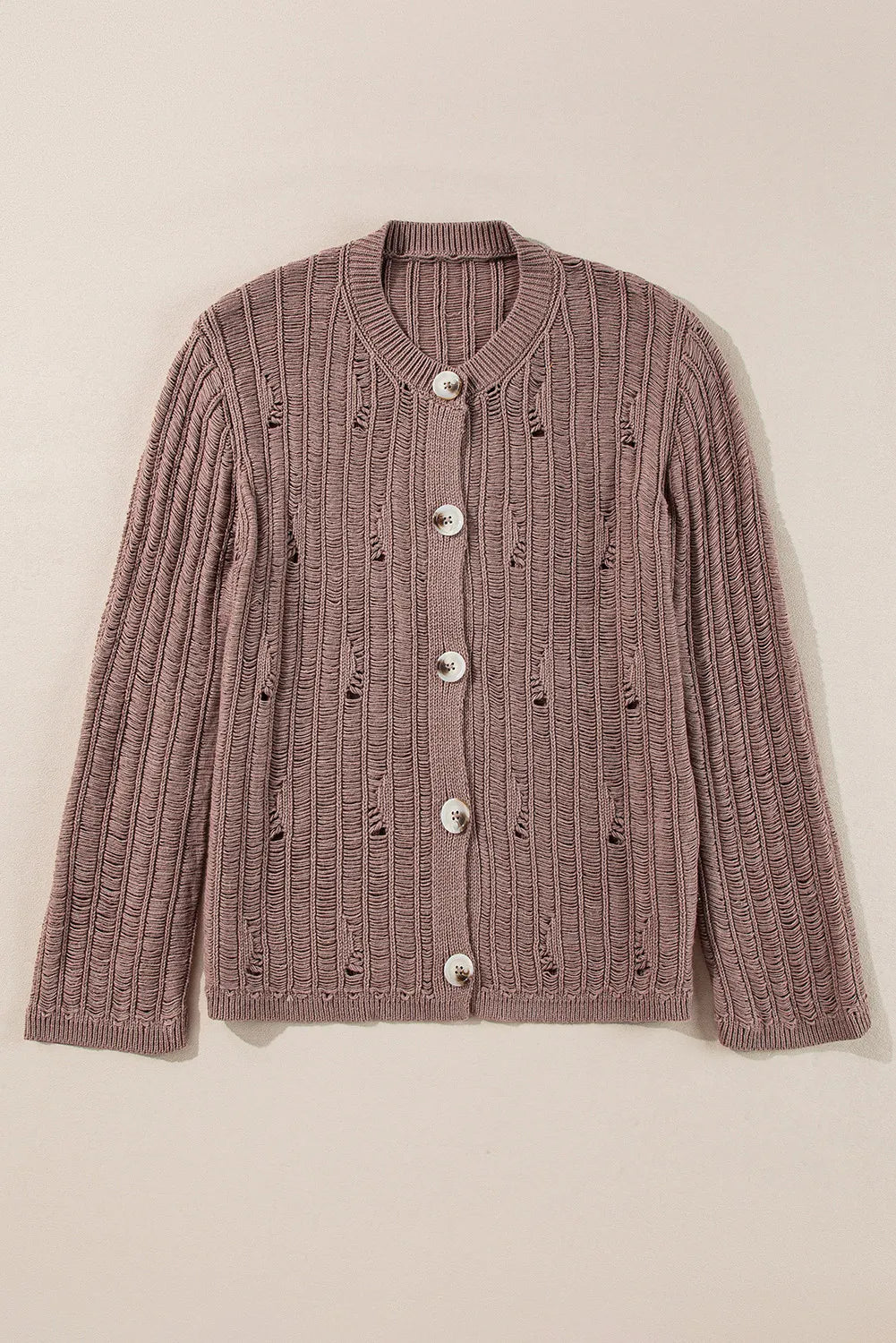 Long Sleeve Button - Up Women's Cardigan for Casual Wear