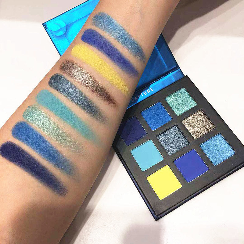 Exquisite Beauty Glazed Eyeshadow Palette with Eight or More Colors