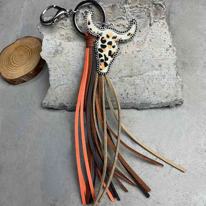 Ox - Shaped Fringe Decorative Key Chain for Keyring Collection