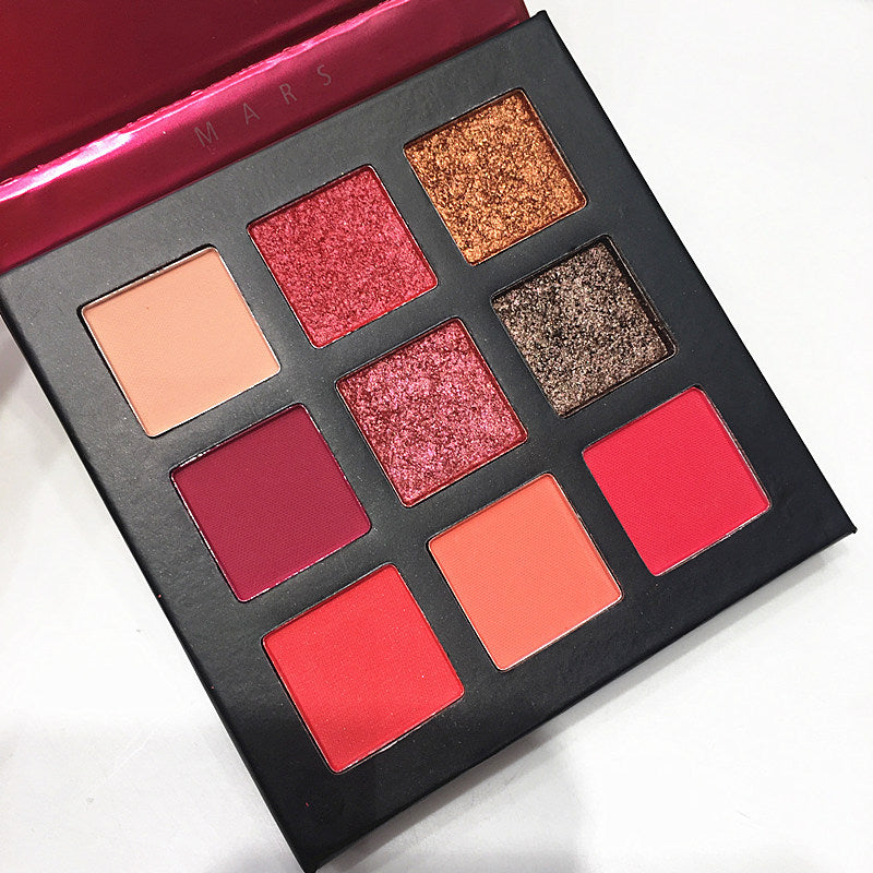 Exquisite Beauty Glazed Eyeshadow Palette with Eight or More Colors