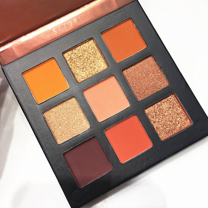 Exquisite Beauty Glazed Eyeshadow Palette with Eight or More Colors