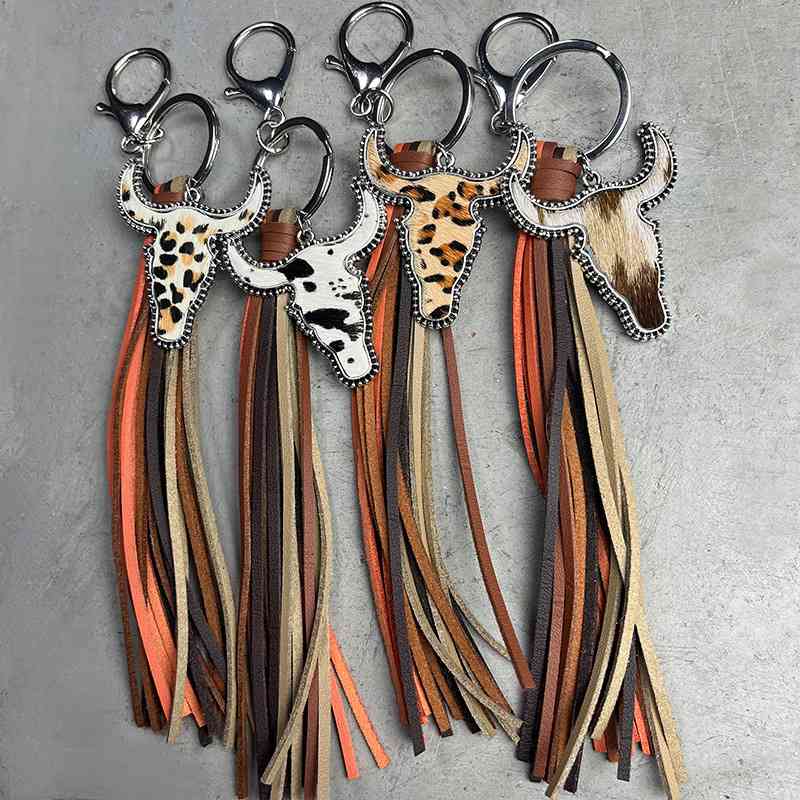 Ox - Shaped Fringe Decorative Key Chain for Keyring Collection