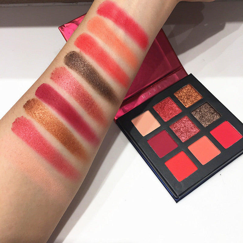 Exquisite Beauty Glazed Eyeshadow Palette with Eight or More Colors