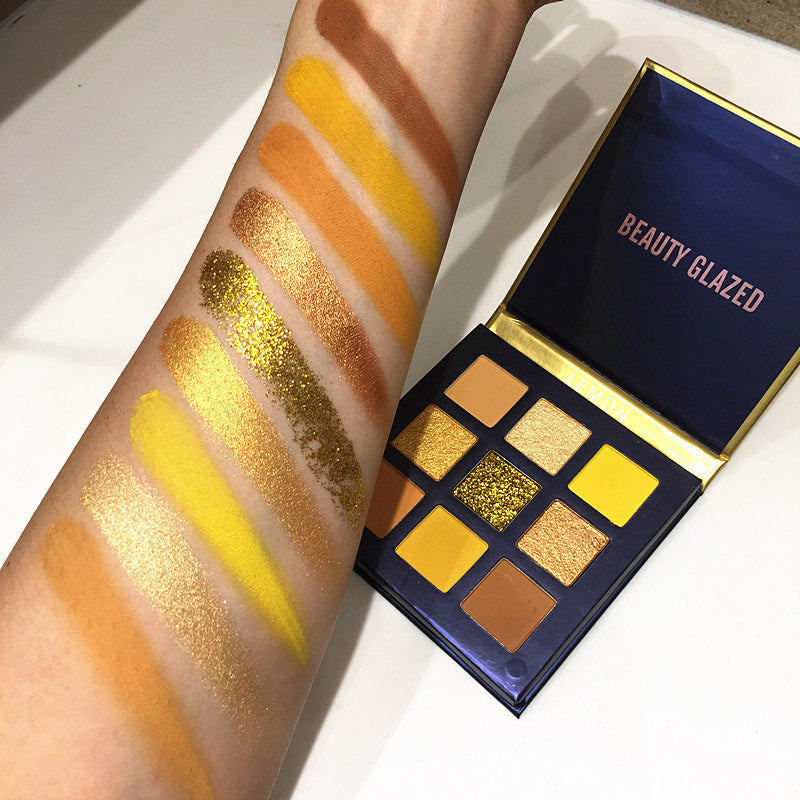 Exquisite Beauty Glazed Eyeshadow Palette with Eight or More Colors