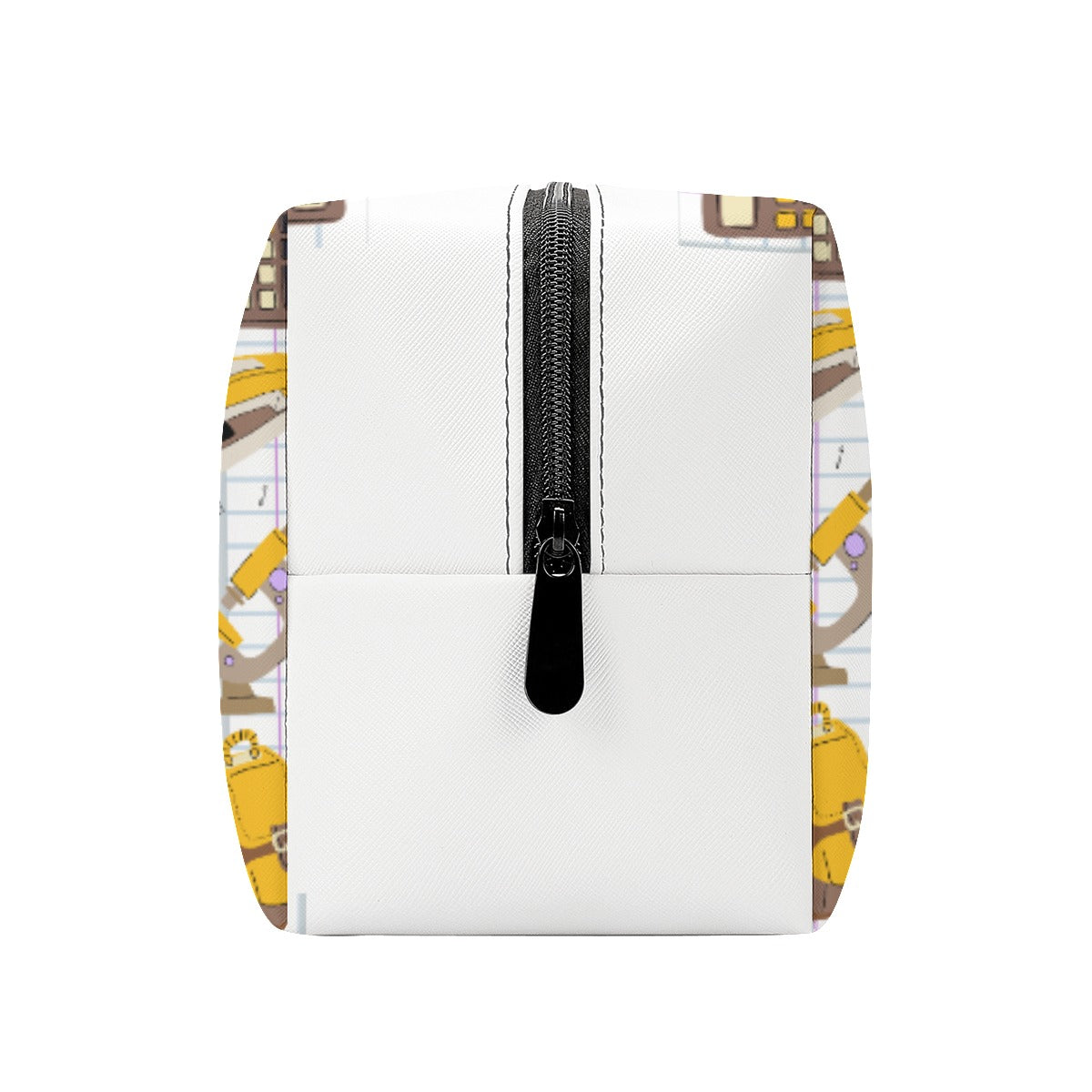 PU Cosmetic Bag Ideal for Back to School - Perfect for Teachers and Students, Compatible with Notebooks and Other School Supplies, Fitting in Backpacks, Available in Brown, Gold, and Gray Colors, Designed by Dunbi